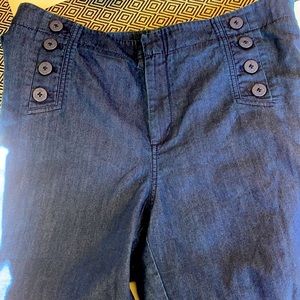 Talbots Sailor Front Denim Pants